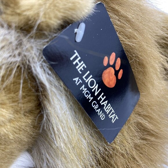 MGM Grand Lion Habitat plush, 16 inch Fiesta stuffed animal, NWT, golden, mane - Picture 8 of 9